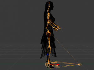 Woman in a Dress 036 3D Model