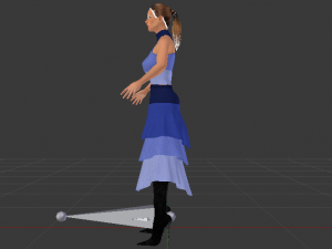 Woman in a Dress 037 Model 3D