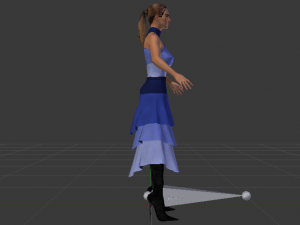 Woman in a Dress 037 Model 3D