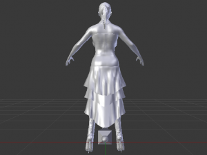 Woman in a Dress 037 Model 3D