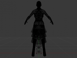 Woman in a Dress 037 Model 3D