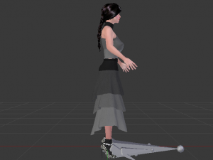 Woman in a Dress 038 3D Model