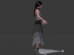 Woman in a Dress 038 3D Model