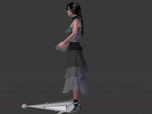 Woman in a Dress 038 3D Model