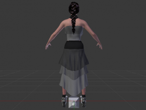Woman in a Dress 038 3D Model