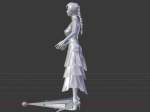 Woman in a Dress 038 3D Model