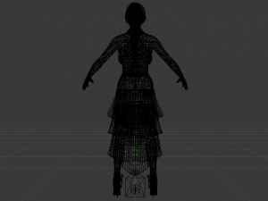 Woman in a Dress 038 3D Model