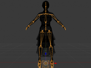 Woman in a Dress 038 3D Model
