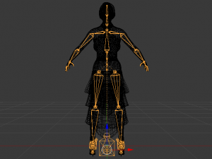 Woman in a Dress 038 3D Model