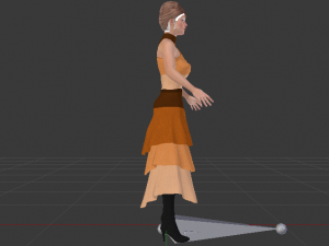 Woman in a Dress 039 3D Model