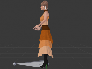 Woman in a Dress 039 3D Model