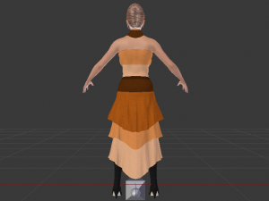 Woman in a Dress 039 3D Model
