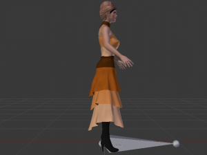 Woman in a Dress 039 3D Model