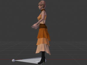 Woman in a Dress 039 3D Model