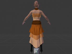 Woman in a Dress 039 3D Model
