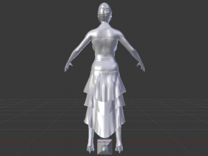Woman in a Dress 039 3D Model