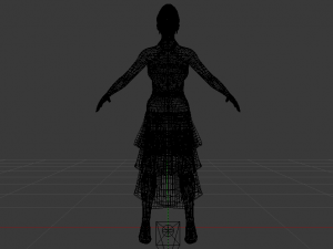 Woman in a Dress 039 3D Model