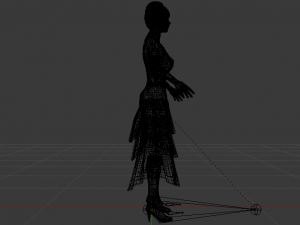 Woman in a Dress 039 3D Model