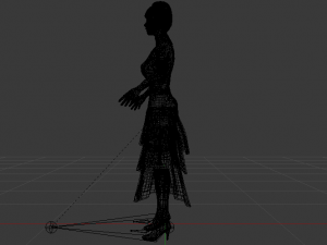 Woman in a Dress 039 3D Model