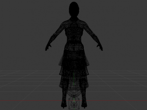 Woman in a Dress 039 3D Model