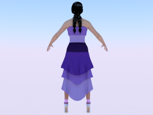 Woman in a Dress 040 3Dモデル