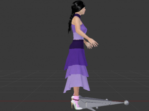 Woman in a Dress 040 3Dモデル