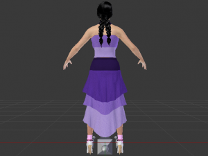 Woman in a Dress 040 3Dモデル