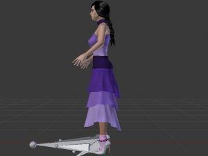 Woman in a Dress 040 3Dモデル