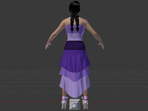 Woman in a Dress 040 3Dモデル