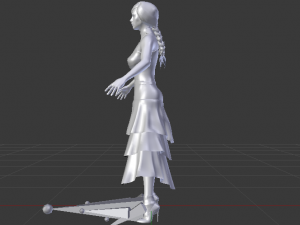 Woman in a Dress 040 3Dモデル