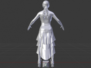 Woman in a Dress 040 3Dモデル