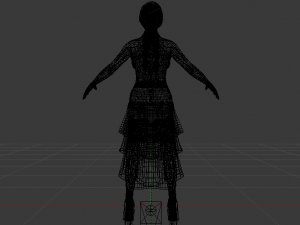 Woman in a Dress 040 3Dモデル