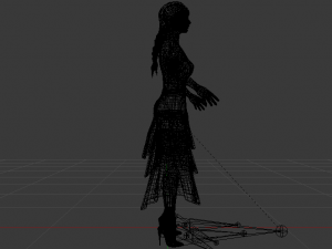 Woman in a Dress 040 3Dモデル