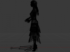 Woman in a Dress 040 3Dモデル