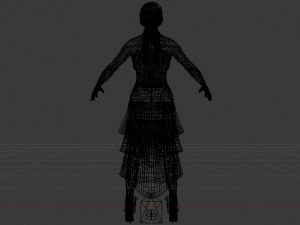 Woman in a Dress 040 3Dモデル