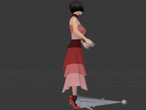 Woman in a Dress 041 3Dモデル