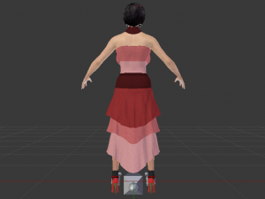 Woman in a Dress 041 3Dモデル