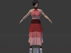 Woman in a Dress 041 3Dモデル