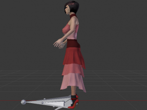 Woman in a Dress 041 3Dモデル