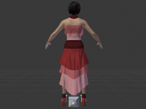 Woman in a Dress 041 3Dモデル
