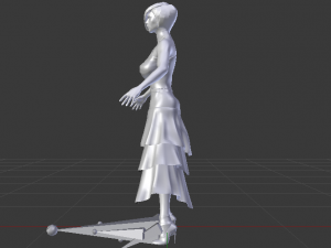 Woman in a Dress 041 3Dモデル