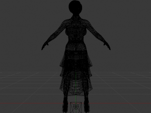 Woman in a Dress 041 3Dモデル