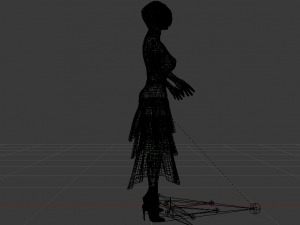 Woman in a Dress 041 3Dモデル