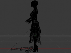 Woman in a Dress 041 3Dモデル