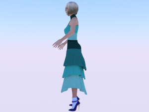 Woman in a Dress 042 3D 模型