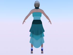 Woman in a Dress 042 3D 模型