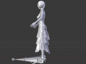 Woman in a Dress 042 3D 模型
