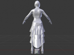 Woman in a Dress 042 3D 模型