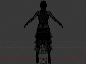 Woman in a Dress 042 3D 模型
