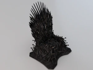 The Throne from the Game of Thrones - Iron Throne 3D Model